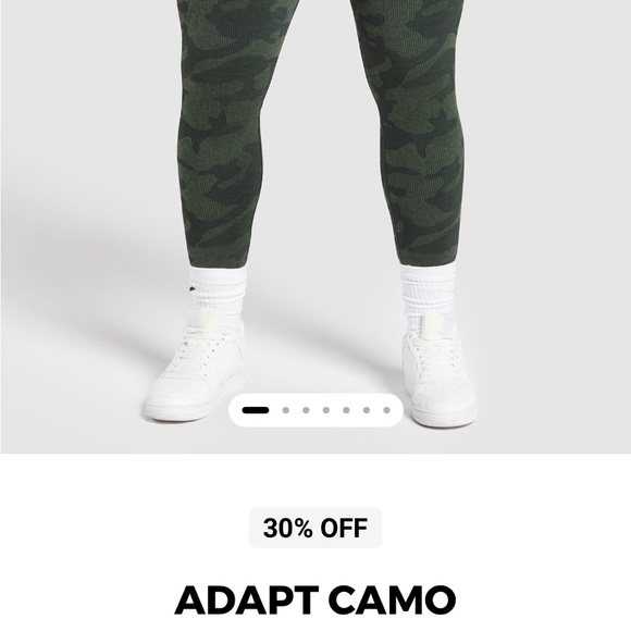 Gymshark Other - Gymshark Green Camo Leggings